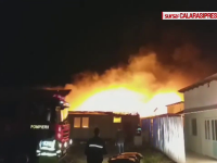 Incendiu devastator la un cort destinat evenimentelor, în Călărași. Ipoteza anchetatorilor
