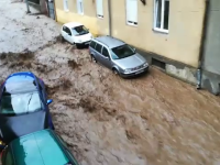 Orașul din România care s-a scufundat în apă după o ploaie torențială