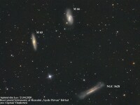 Imagine care îți taie răsuflarea. Trei galaxii aflate la o depărtare de 35 milioane ani lumină, imortalizate de un român