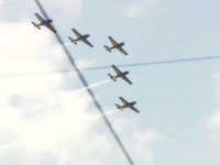 Spectacol aviatic pe cerul Bucureștiului, în semn de mulțumire pentru cadrele medicale din linia întâi