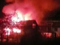 Tragedie în județul Bacău. Două persoane au murit într-un incendiu care le-a distrus casa