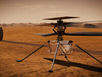 Sunetul elicopterului Ingenuity, aflat pe Marte, înregistrat pentru prima dată. VIDEO