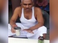 Un parlamentar indian bea urină de vacă, considerând că așa se poate feri de COVID