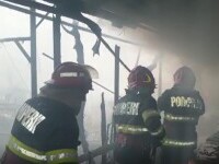 Cinci familii din Bârlad au rămas pe drumuri, după ce un incendiu le-a distrus casele