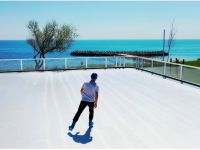 (P) Premieră europeană: Waterboyz a instalat primul patinoar ECO pe o plajă din România