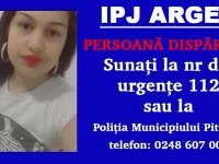 O adolescentă de 14 ani din Pitești a dispărut de la un centru familial