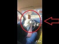 VIDEO | Anchetă penală față de bărbatul care conducea o mașină, ținând un bebeluș pe volan și ascultând manele