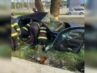 Bărbat mort într-un accident în Hunedoara, după ce a intrat cu viteză într-o curbă