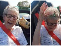 O femeie din SUA și-a sărbătorit centenarul în mare viteză. Surpriza de care a avut parte