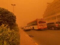 Imagini spectaculoase, filmate pe străzile din Kuweit. O furtună de nisip a acoperit micul emirat din Golful Persic