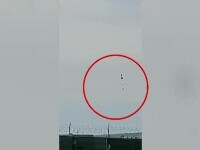 VIDEO șocant | Tânăr de 21 ani, în comă, după un salt cu parașuta care nu s-a deschis la timp