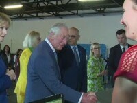 Prințul Charles al Marii Britanii a vizitat centrul pentru refugiaţi ucraineni de la Romexpo