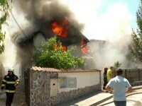 Trei case și o anexă au ars ca niște torțe, în Pitești. Hidranții din zonă nu erau alimentați