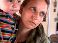 Povestea emoționantă a unei mame din Lisihansk, Ucraina. A fost evacuată cu cei doi copii și și-a lăsat în urmă soțul