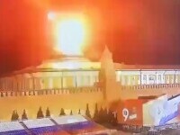VIDEO cu explozia deasupra Kremlinului. Rusia susține că Ucraina a atacat cu drone reședința lui Putin, însă Kievul neagă