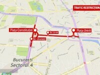 Evenimentele de weekend din București blochează circulația. Bulevardele pe care s-au aplicat restricții