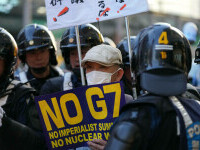 Proteste violente la Hiroshima, în timpul summitului G7, la aproape 78 de ani de la bombele nucleare care au lovit Japonia