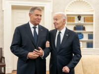 Analist: Fotografia în care Joe Biden îl ține de braț pe Klaus Iohannis arată că discută ceva important