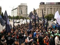 Sindicaliștii de la BNS au protestat la Guvern: ”Este an electoral, vor să vină cu tot felul de năzbâtii”