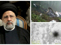 Elicopterul în care se afla președintele Iranului, găsit complet ars. Moartea lui Ebrahim Raisi, anunțată | GLERIE FOTO