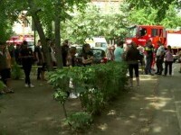 Panică într-un bloc din Buzău. Toată scara a fost învăluită de fum, după un incendiu pornit de la instalația electrică