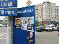 panou, afise electorale