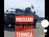 MApN demontează o nouă dezinformare privind un convoi militar filmat pe TikTok: Motivaţii fără legătură cu realitatea