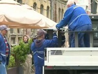 Mai multe terase ilegale din centrul Timișoarei, demontate de Primărie