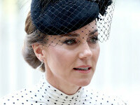 Prințesa Kate, apariție plină de eleganță alături de Familia Regală la ceremonia de Ziua Victoriei în Europa. GALERIE FOTO