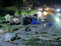 Accident rutier grav în județul Neamț. 10 persoane rănite, după ce căruţa în care erau a fost lovită. Șoferul, băut, a fugit