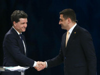 Nicușor Dan și George Simion