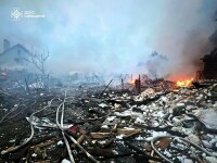 FOTO. Imagini de groază în Ucraina. Rusia a lovit peste 30 de orașe, în cel mai mare atac cu drone și rachete de până acum