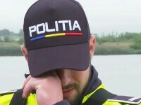 Polițistul care a salvat un băiețel de la înec, din canalul Dunăre-Marea Neagră, a izbucnit în lacrimi