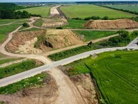Stadiul lucrărilor pe lotul Nord al A0. Asociația Pro Infrastructură: „Începe să arate a şantier. Nu este însă suficient”