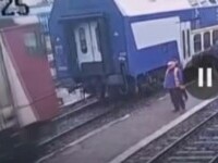 Primele imagini cu accidentul feroviar din gara Mărăşeşti. Mecanicul și conductorul, depistați pozitiv la drugtest