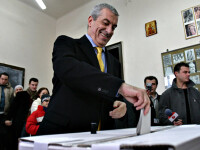 Premierul Calin Popescu Tariceanu a votat la scoala din Ciofliceni, Ilfov