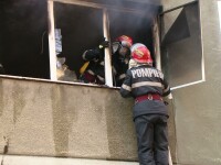 pompieri la incendiu, timisoara