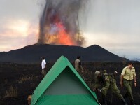 vulcan in eruptie Congo