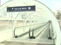 Gara de Nord, trotuar rulant