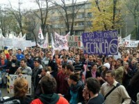 protest studenti, Timisoara