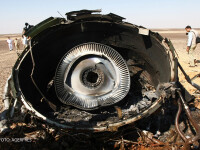 resturile avionului rusesc prabusit in Egipt