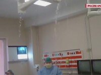 Medicii din Botosani s-au trezit ca le ploua in sala de operatie, in timp ce aveau o pacienta pe masa