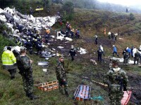 Un avion cu 72 de pasageri la bord, printre care si o echipa de fotbal braziliana, s-a prabusit in Columbia