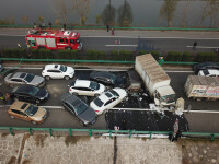 Carambol pe o autostrada din China