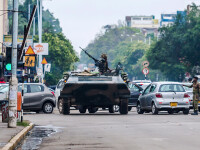 Tancuri surprinse pe străzile din Zimbabwe