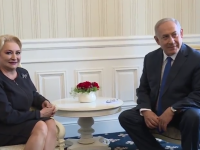 Viorica Dăncilă s-a întâlnit cu Benjamin Netanyahu. Imaginile publicate de Guvern