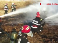 O remorcă cu peste 3 tone de combustibil mistuită de flăcări, în Vrancea