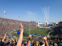 Comemorarea Primului Război Mondial pe un stadion din SUA