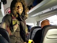 refugiat in autocarul Liverpool