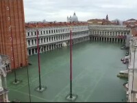 Mareea continuă să inunde Veneția. Alertă și pentru locuitorii Florenței